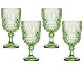 Набор бокалов для вина 4 штуки "SUNDAY" GREEN, 280 мл