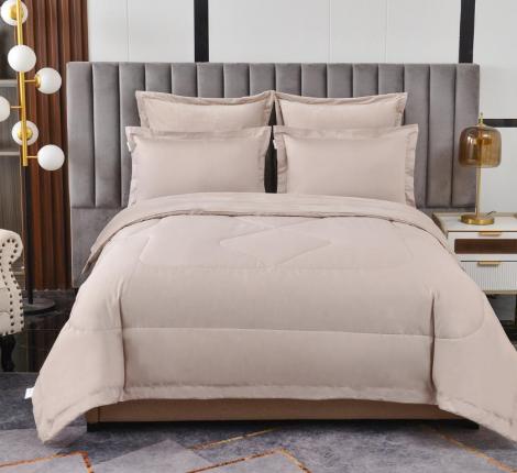 Постельное белье с одеялом "Sofi de Marko" Энрике (кремовый-м) Велюр, Семейный