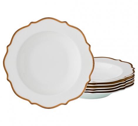 Набор суповых тарелок 6 штук &quot;Lefard&quot; 115-310, диаметр 21,5 см