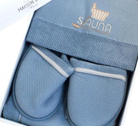 Набор для сауны мужской Maison Dor "DUFOUR" (голубой)