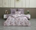 Постельное белье с одеялом "Kazanov.A." Хиллари (пыльная роза) Велюр/Egypt Cotton, Семейный