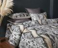 Постельное белье с одеялом "Kazanov.A." Питон (графит айвори) Велюр/Egypt Cotton, 1,5 спальный