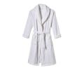 Халат велюровый "Blanc des Vosges" QUIETUDE (белый), XL