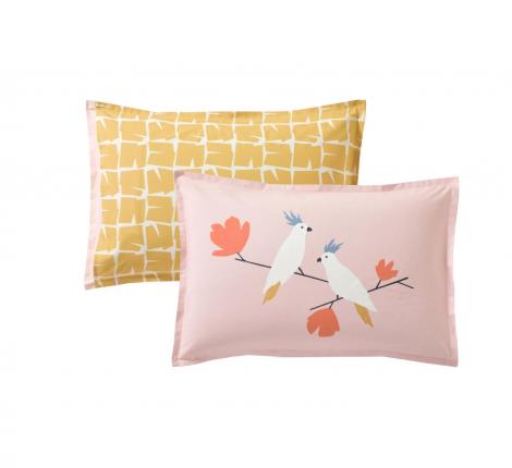 Постельное бельё "Blanc des Vosges" LOVE BIRDS PETAL перкаль, 1,5 спальный