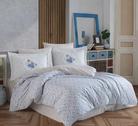 Постельное бельё с покрывалом Hobby Home &quot;EMPRIME LISA&quot; (голубой), 1,5 спальный
