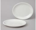 Набор овальных тарелок 2 шт. "PEARL", 23*19,5*3 см