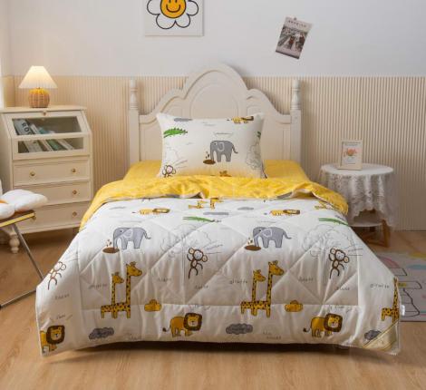 Постельное белье с одеялом детское "Sofi de Marko" Africa (желтый) Сатин, 1,5 спальный