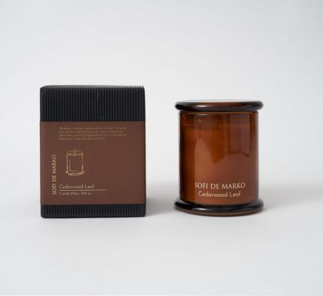 Ароматическая свеча "Sofi de Marko" Cedarwood Leaf, 250 грамм