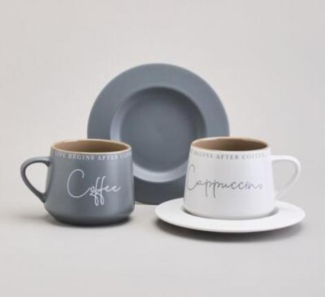 Чайный набор "COFFEEMANIA" на 2 персоны, 4 предмета (320 мл)