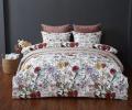 Постельное белье с одеялом "Kazanov.A." Маки (марсала бежевый) Велюр/Egypt Cotton, Евро