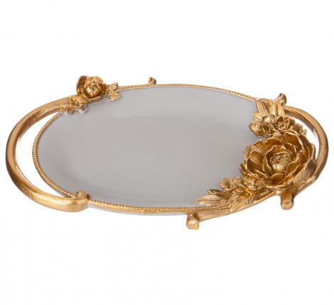 Поднос декоративный "РОКОКО", 23,9*17,2*3,7 см