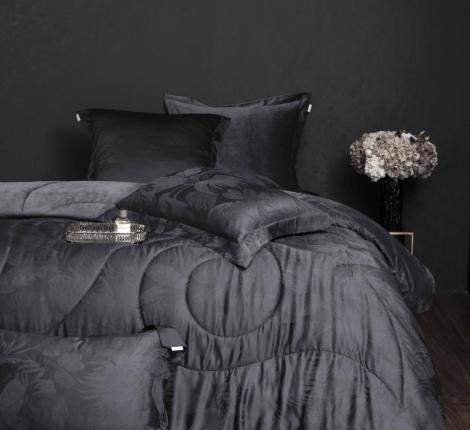 Постельное белье с одеялом "Kazanov.A." Lindor J'Adore (графит) Велюр/Тенсел, Семейный