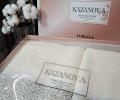 Комплект махровых полотенец "Kazanov.A." Dolce (молоко), 50х90+70х140