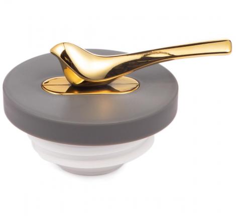 Термос со стеклянной колбой (с клапаном) "AGNESS" 734-202, 950 мл