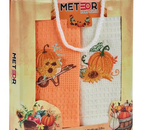 Салфетки вафельные "METEOR" 40*60 (2 шт.) AUTUMN