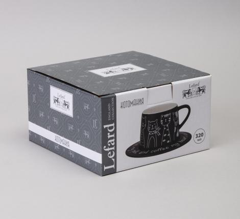 Чайный набор "КОТЫ" чёрный