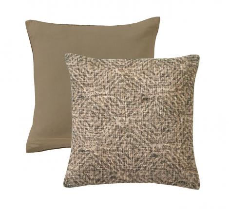 Подушка декоративная "Blanc des Vosges" ESSENTIEL TAUPE жаккард,, 45х45