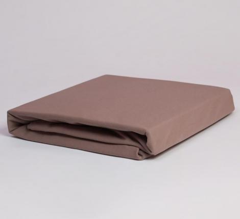 Простыня на резинке "NOBLE TRADITIONS JERSEY TAUPE GRASS", 90х200х40