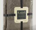 Комплект махровых полотенец &quot;KARNA&quot; SOLID 50х90/1 70x140/1, Кофейный