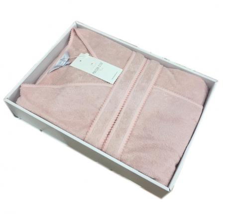 Халат женский махровый Maison D'or "HEAVEN" XL(50)-XXL(52), пыльная роза