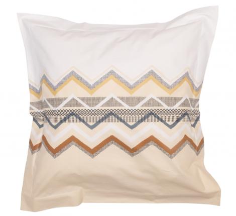 Наволочка "Blanc des Vosges" ZIGZAG chanvre перкаль, 60x60