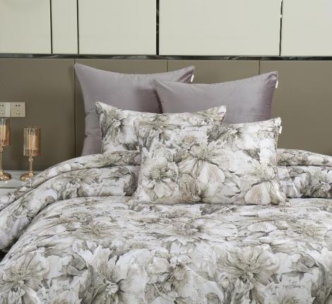 Постельное белье с одеялом "Kazanov.A." Хиллари (капучино) Велюр/Egypt Cotton, Евро