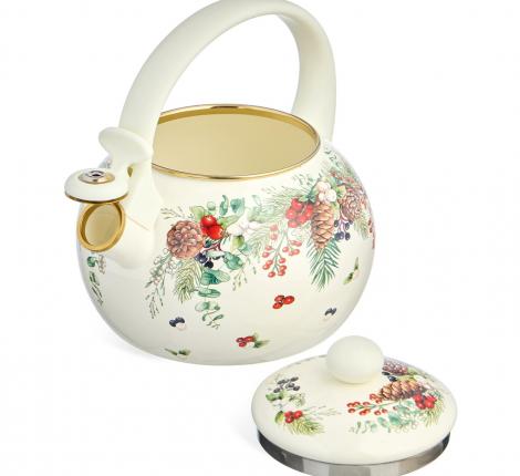 Чайник эмалированный со свистком "CELEBRATION", 2,2 л