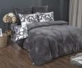 Постельное белье с одеялом "Kazanov.A." Адели (графит платина) Велюр/Egypt Cotton, Семейный
