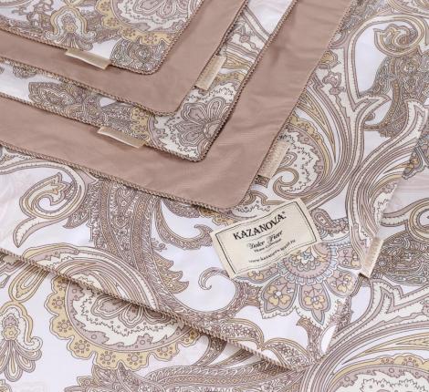 Постельное белье с одеялом "Kazanov.A." Орлеан (капучино жемчуг) Сатин, Евро