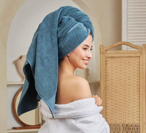 Полотенце для СПА Шанти 84х152, темно-бирюзовый