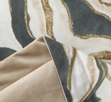 Постельное белье с одеялом "Sofi de Marko" Ренато №25 Велюр/Сатин, Евро