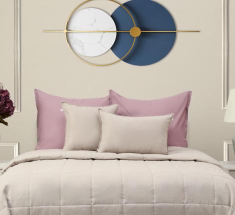 Подушка декоративная "Sofi de Marko" Доминико (серо-лиловая) Канвас, 40х60 (1шт)