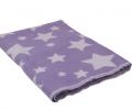 Одеяло Хлопок100% Звезды сирень, 100х140
