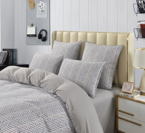 Постельное белье "Sofi de Marko" Джерардо (серый) Сатин, Евро