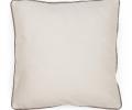 Подушка декоративная "CALMA" 45х45, бежевый (кант коричневый)