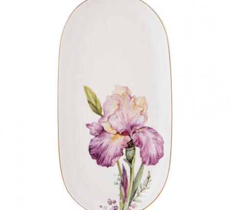 Блюдо овальное "IRISES" 590-339, длина 20,5 см