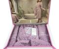 Комплект Maison D'or "WEDDING" (Халат XL(50)-XXL(52)+Полотенца 50х100-85х150), фиолетовый