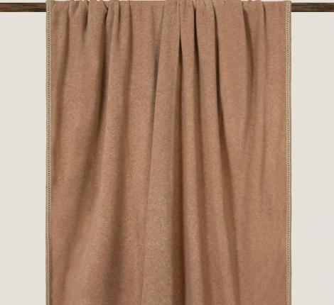 Плед Frati "SOFT BAMBOO" BISCOTTO с тесьмой Coco (жёлто-коричневый), 160х200