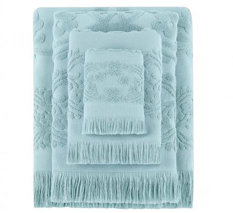 Полотенце махровое Arya с бахромой Isabel Soft 30X50, Мятный