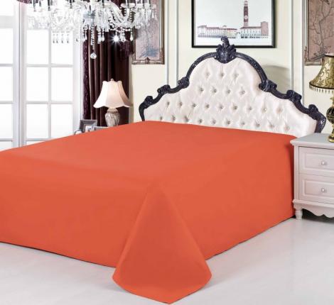 Простынь сатин коралловая (PRC-07), 160x220