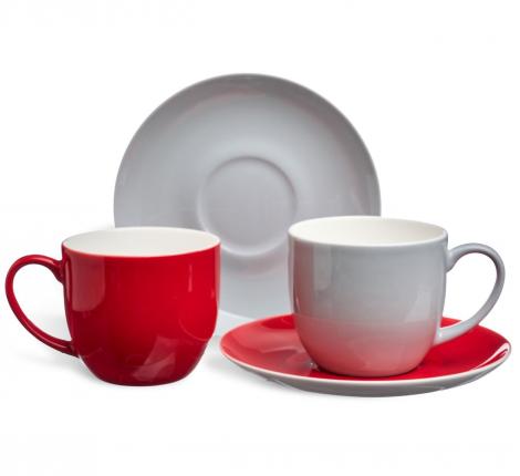 Чайный набор "TET-A-TET" 416-113 на 2 персоны, 4 предмета (300 мл)