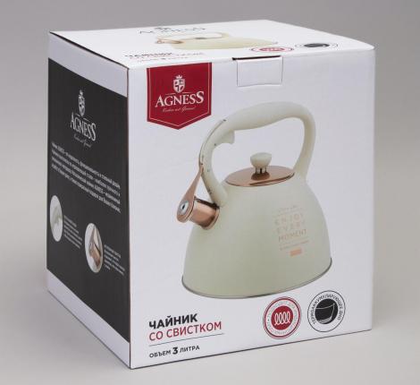 Чайник со свистком "ТЮДОР" 914-155, 3,0 л