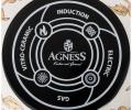 Кастрюля эмалированная с крышкой "Agness" 950-081, 2,1 л