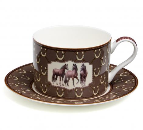 Чайный набор "HORSE CLUB" на 2 персоны, 4 предмета (300 мл)