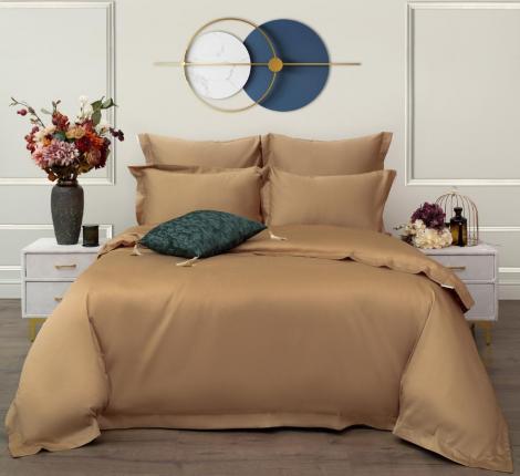 Постельное белье "Sofi de Marko" Моно (бронза) Сатин ДеЛюкс, Евро