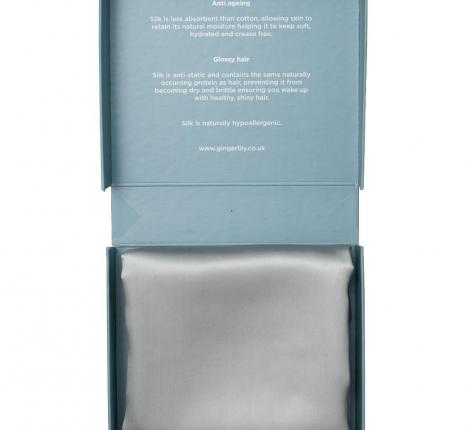 Наволочка шёлковая "Gingerlily" BEATY BOX grey (серебристый), 50х70