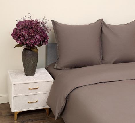 Постельное белье "Siberia" Сэнди (графит) Ранфорс, 2 спальный (70х70)