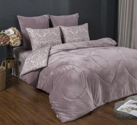 Постельное белье с одеялом "Kazanov.A." Парис (лаванда платина) Велюр/Egypt Cotton, Семейный