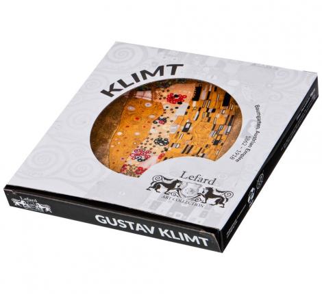 Тарелка квадратная "ПОЦЕЛУЙ" (Г. КЛИМТ), 19*19 см