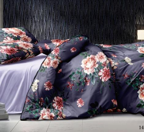 Постельное бельё "Cleo" Art Color 15/147-AC Полисатин, 1,5 спальный